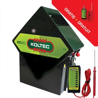 Électr. sur pile KOLTEC EC20, incl. testeur de tension 8 degrés