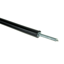 High-voltage cable with solid 