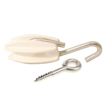 Egg-insulators white with 1 hook (4)