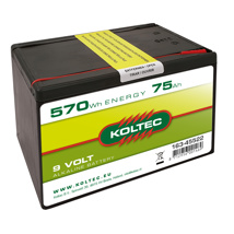 Batterij 9Volt-570Wh 75Ah Alk,