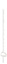 Stijgbeugelpaal, wit, 120 cm