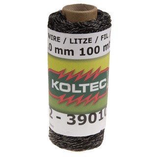 Wire, black, 100 m ca 2 mm