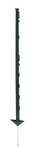 Paal, kunststof, zwart 154 cm